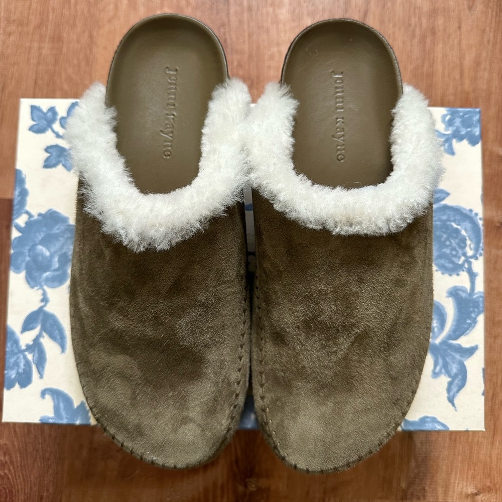 JENNI KAYNE Shearling-Lined Moc Clog size 39 or 8.5